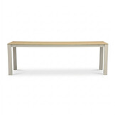 Manhattan/Calgary beige dining tuinset | 6 personen | polywood + touw | 240cm