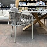 Panama/Cleveland beige dining tuinset | 6 personen | polywood + aluminium | 260cm Deens ovaal