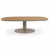 Panama/Cleveland beige dining tuinset | 6 personen | polywood + aluminium | 260cm Deens ovaal
