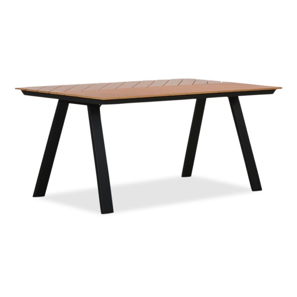 Sofia/Femke beige/antraciet dining tuinset | 4 personen | polywood + touw | 220cm