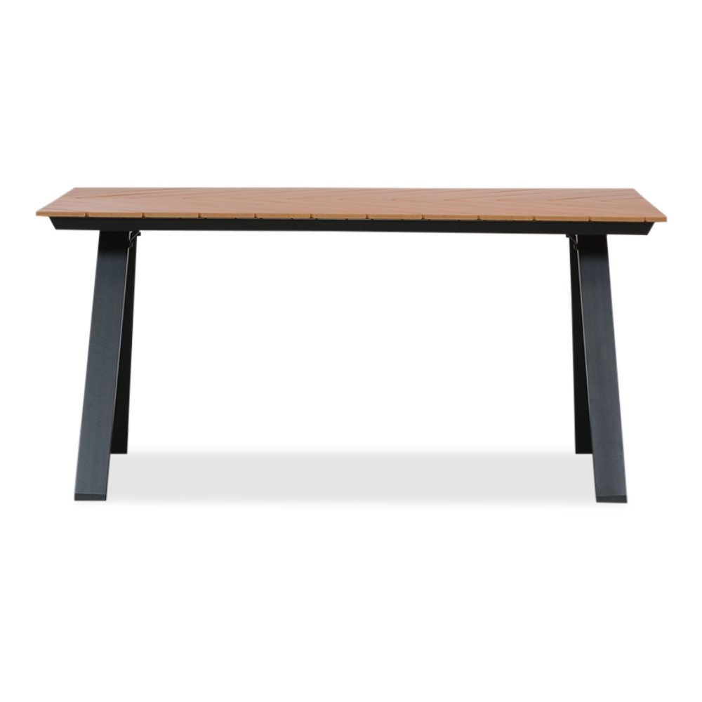 Sofia/Femke beige/antraciet dining tuinset | 4 personen | polywood + touw | 220cm