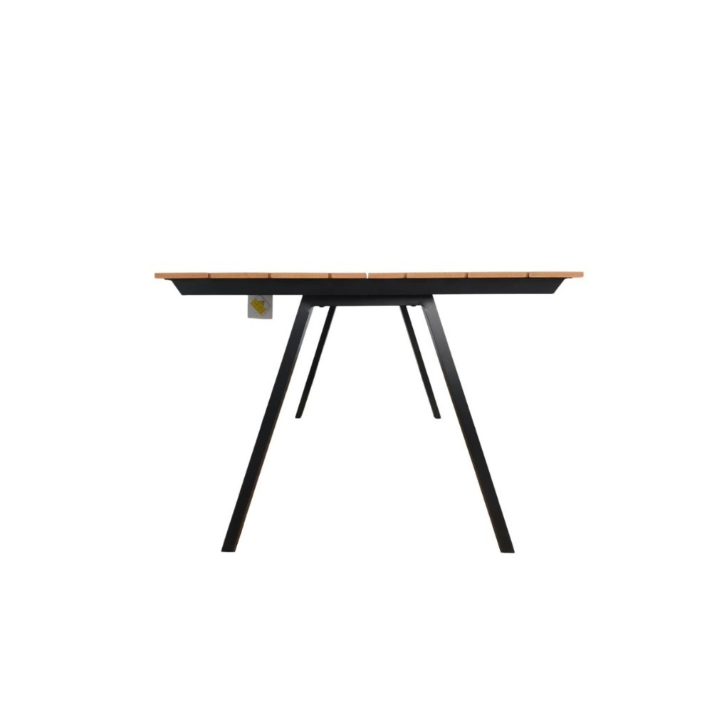 Sofia/Femke beige/antraciet dining tuinset | 4 personen | polywood + touw | 220cm