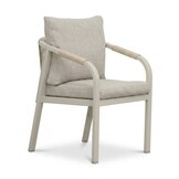 Texas/Calgary beige dining tuinset | 6 personen | polywood + touw | 260cm Deens ovaal
