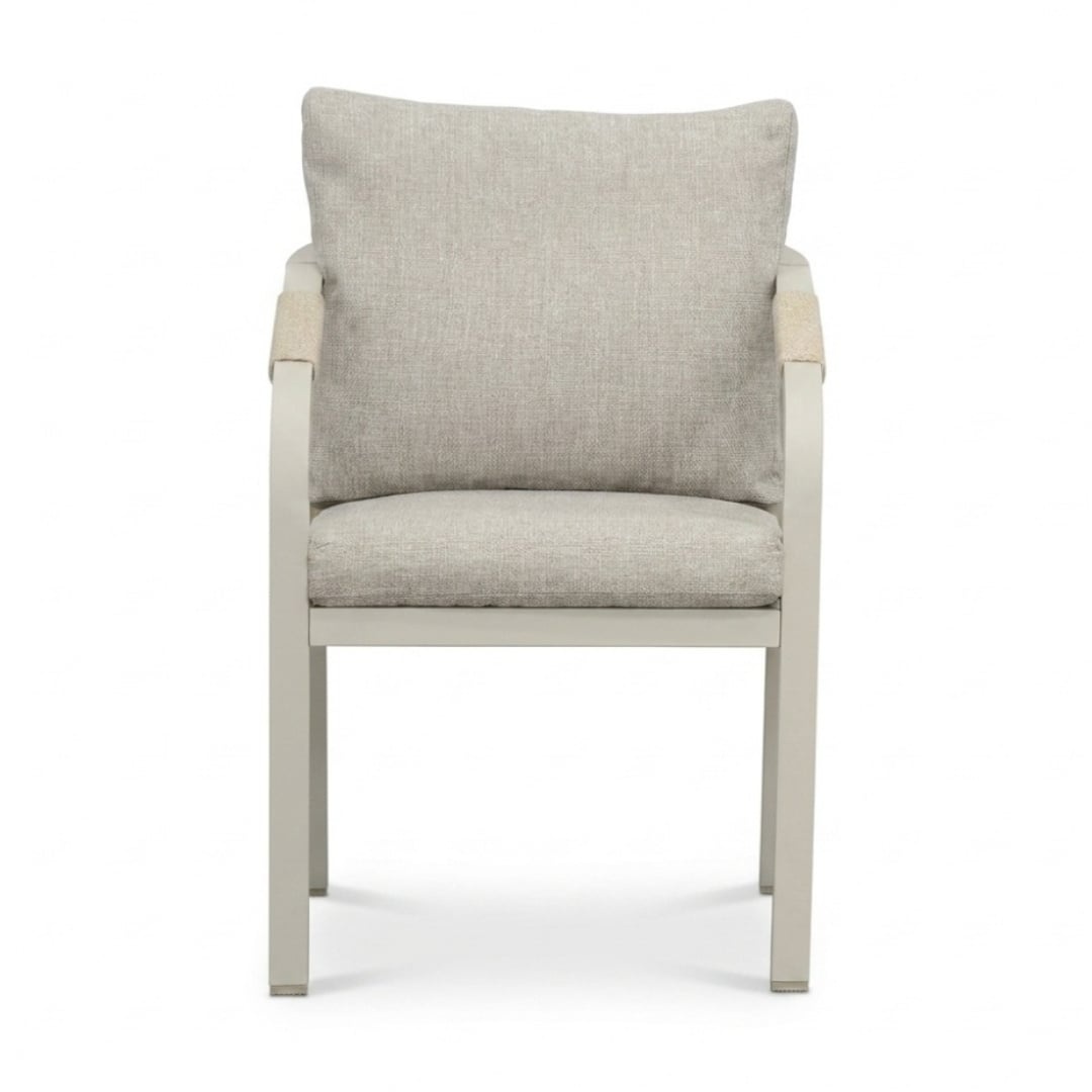 Texas/Calgary beige dining tuinset | 6 personen | polywood + touw | 260cm Deens ovaal