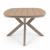 Texas/Calgary beige dining tuinset | 6 personen | polywood + touw | 260cm Deens ovaal