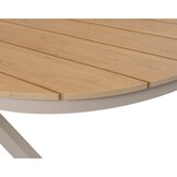 Texas/Cleveland beige dining tuinset | 6 personen | polywood + aluminium | 260cm Deens ovaal