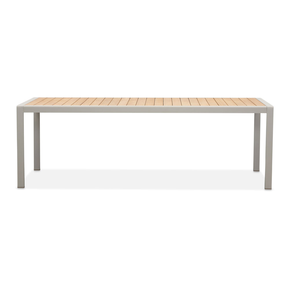 Annecy/Calgary beige dining tuinset | 6 personen | teakhout + touw | 227cm