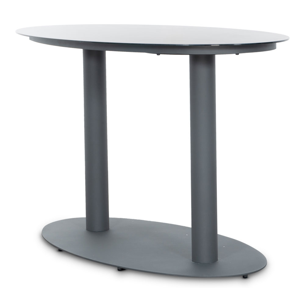 Orlando/Denver antraciet dining tuinset | 6 personen | staal + touw | 180cm