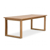 Corfu/Seville beige dining tuinset | 6 personen | teakhout + touw | 200cm