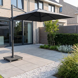 Challenger T² zweefparasol | 300x300cm | antraciet
