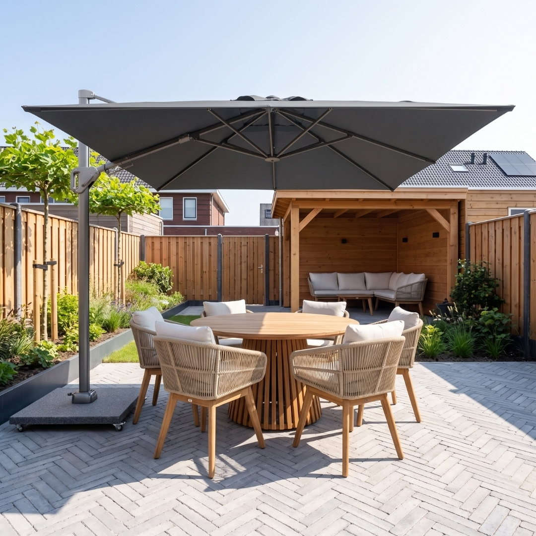 Voyager T² zweefparasol | 270x270cm | antraciet