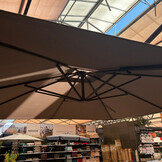 Nexus T² zweefparasol - premium doek | 300x300 met Monza parasolvoet 90kg | Havana/Mocha