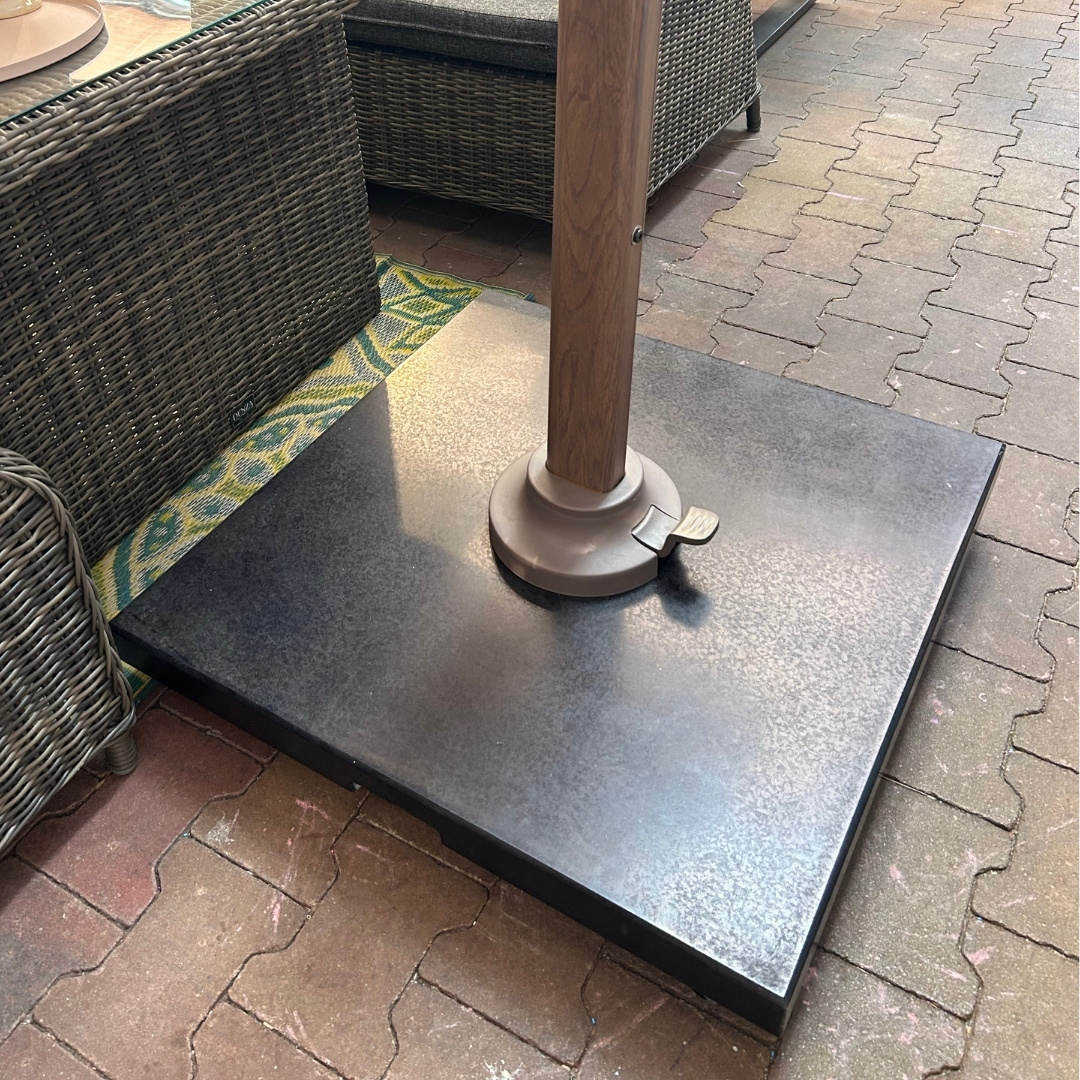 Nexus T² zweefparasol - premium doek | 300x300 met Monza parasolvoet 90kg | Havana/Mocha