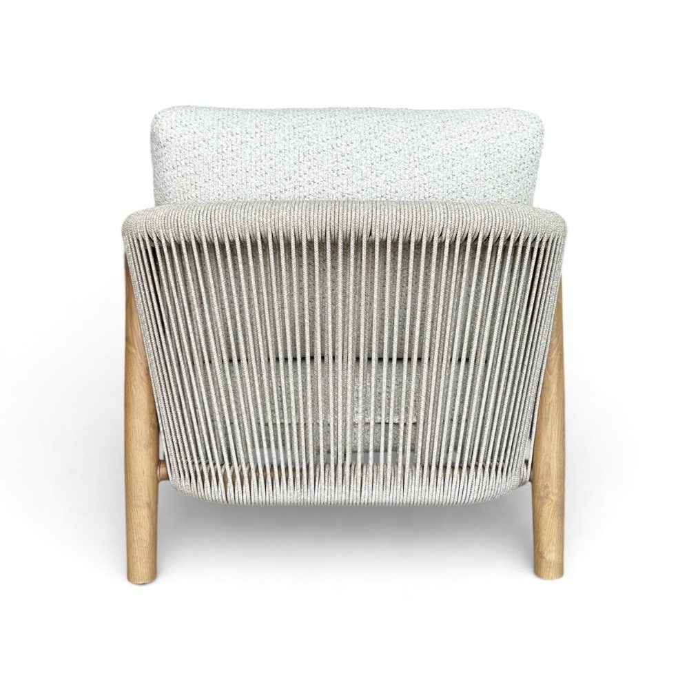 Serenza stoel-bank loungeset | touw + aluminium | beige | 4-delig