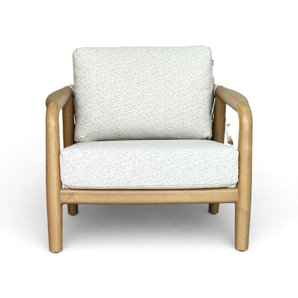 Serenza stoel-bank loungeset | touw + aluminium | beige | 4-delig