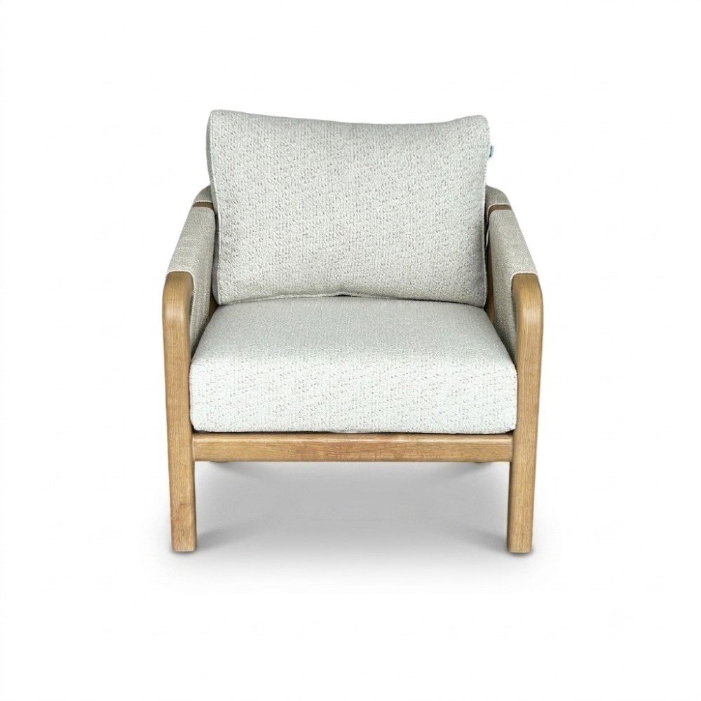 Bellagio stoel-bank loungeset | touw + aluminium | beige | 3-delig
