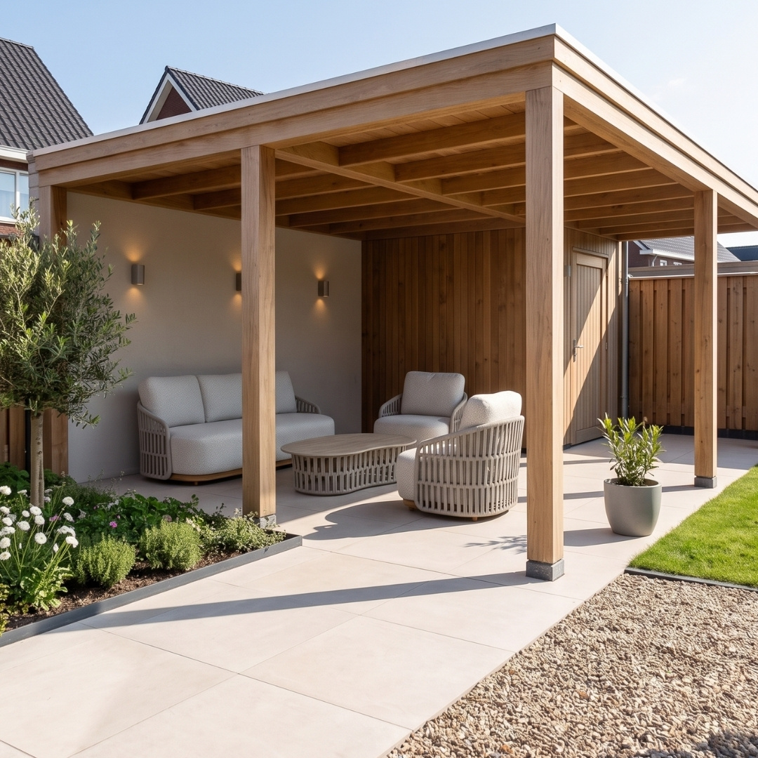 Sunvera stoel-bank loungeset | touw + aluminium | beige | 4-delig