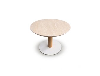 Bellagio koffietafel | sintered stone + aluminium | Marble | 60cm rond