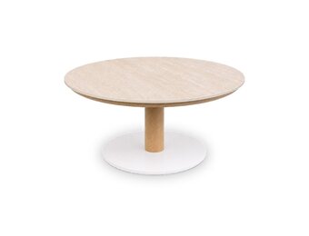 Bellagio koffietafel | sintered stone + aluminium | Marble | 80cm rond