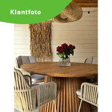 Palau dining tuintafel 5 personen | teakhout | Natural Teak | Ø140cm rond