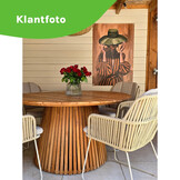 Palau dining tuintafel 5 personen | teakhout | Natural Teak | Ø140cm rond