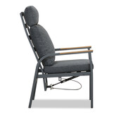 Annecy antraciet dining tuinset | 6 personen | teakhout + aluminium | 227cm