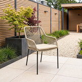 Kampa Natural/Seville zand dining tuinset | 6 personen | polywood + touw | 210cm