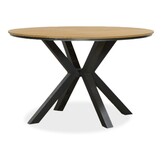 Cervo/Lucca dining tuinset | 4 personen | polywood + wicker | Ø120cm rond