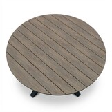 Cervo bruin/Portofino Sahara Dust dining tuinset | 5 personen | polywood + touw | 144cm rond