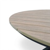 Cervo bruin/Lucca dining tuinset | 5 personen | polywood + wicker | 144cm rond
