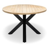 Cleve antraciet/Harper Stone Grey dining tuinset | 6 personen | teakhout + touw | 240cm ovaal