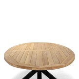 Cleve antraciet/Alicante antraciet dining tuinset | 8 personen | teakhout + wicker | 280cm ovaal