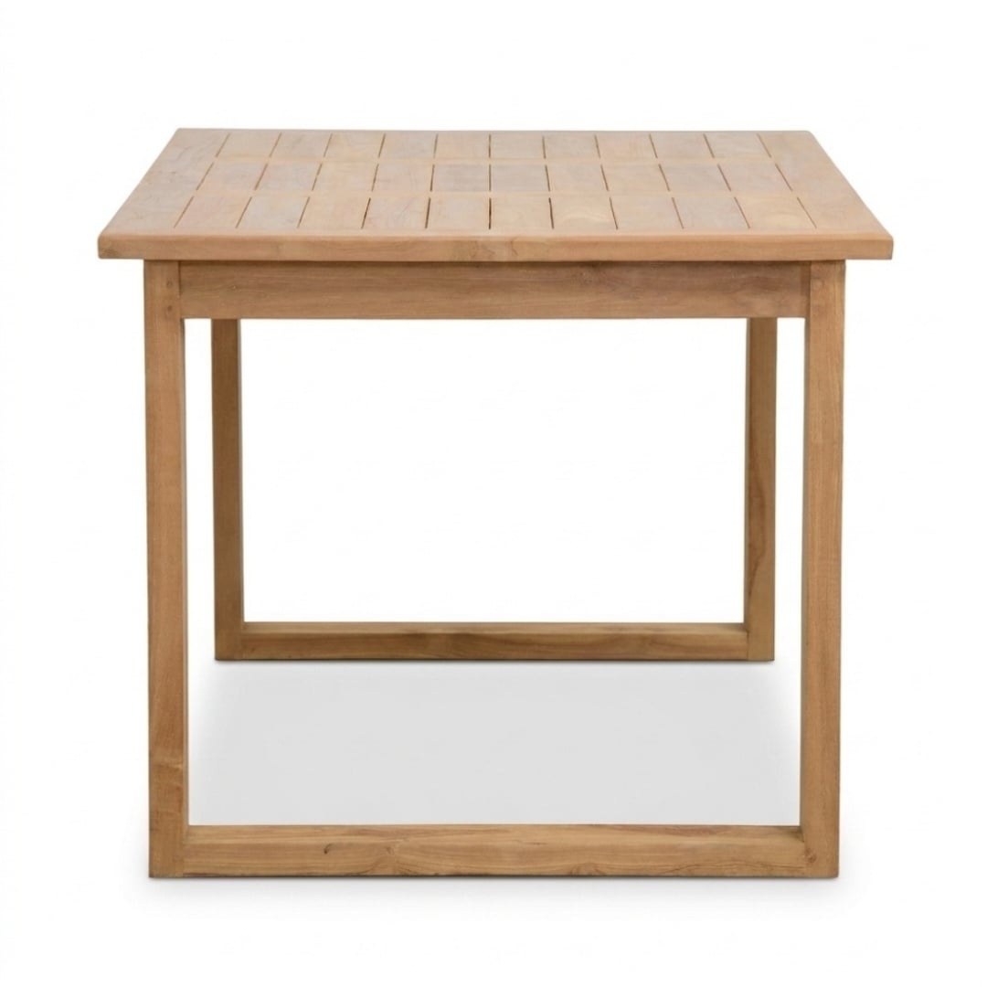 Corfu/Tulum Sahara Dust dining tuinset | 4 personen | teakhout + touw | 150cm