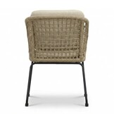 Corfu/Tulum Sahara Dust dining tuinset | 6 personen | teakhout + touw | 200cm