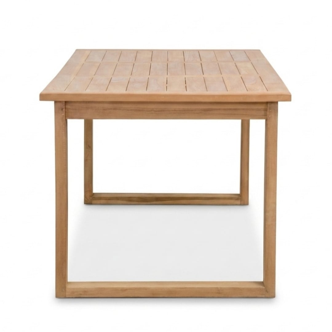 Corfu/Portofino Sahara Dust dining tuinset | 6 personen | teakhout + touw | 200cm