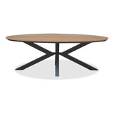 Dallas antraciet/Lucca dining tuinset | 6 personen | polywood + wicker | 220cm