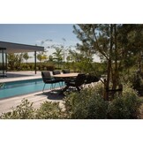 Dallas antraciet/Lucca dining tuinset | 6 personen | polywood + wicker | 220cm
