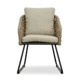 Elena/Flora Sahara Dust dining tuinset | 6 personen | teakhout + touw | 240cm
