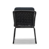 Genua/Tulum Lava Grey dining tuinset | 4 personen | teakhout + touw | 120cm
