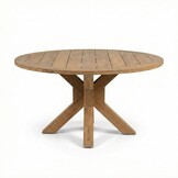 Genua/Tulum Sahara Dust dining tuinset | 5 personen | teakhout + touw | 140cm