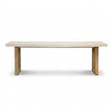 Laurenne/Portofino Sahara Dust dining tuinset | 6 personen | polystone + touw | 250cm