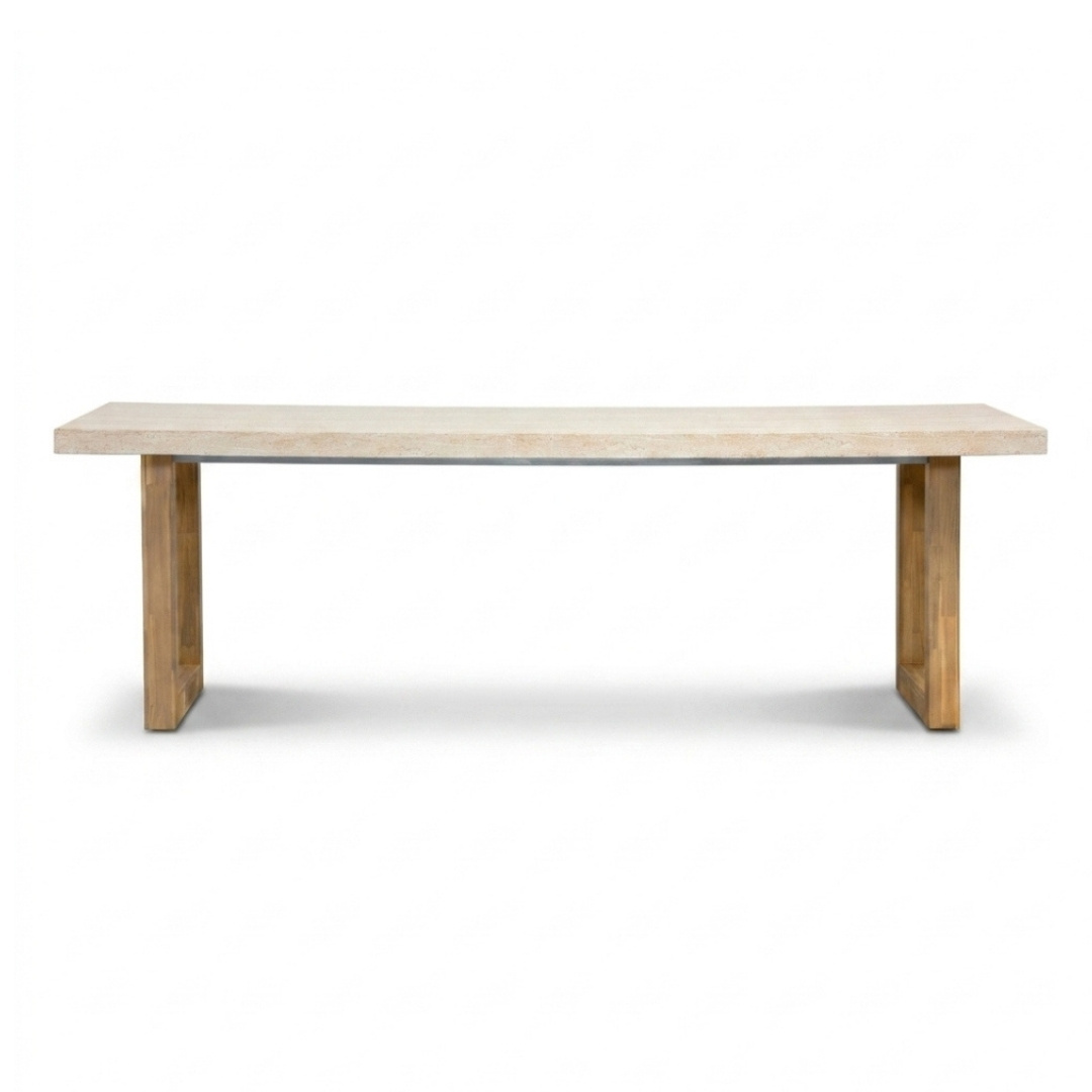 Laurenne/Portofino Sahara Dust dining tuinset | 6 personen | polystone + touw | 250cm