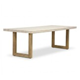 Laurenne/Flora Sahara Dust dining tuinset | 6 personen | polystone + touw | 250cm