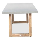 Lausanne/Tulum Almond Beige dining tuinset | 6 personen | polystone + touw | 250cm