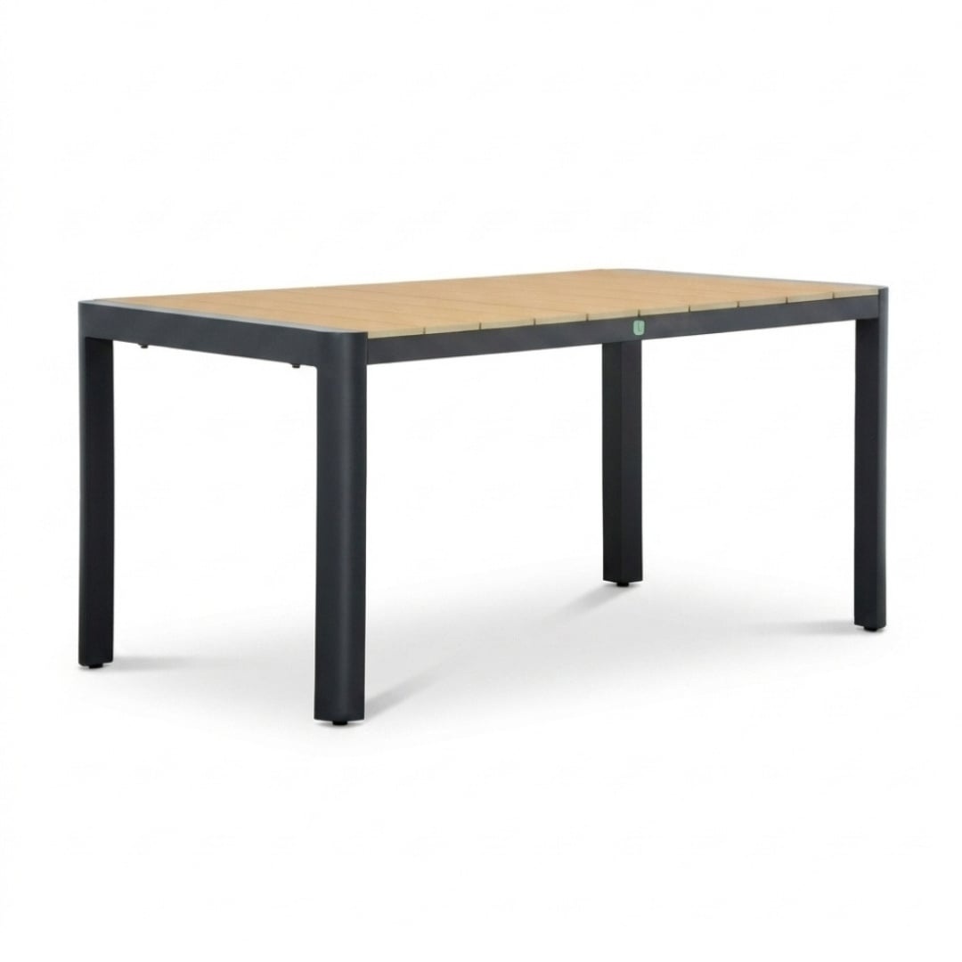 Liverpool/Tulum Sahara Dust dining tuinset | 4 personen | polywood + touw | 160cm