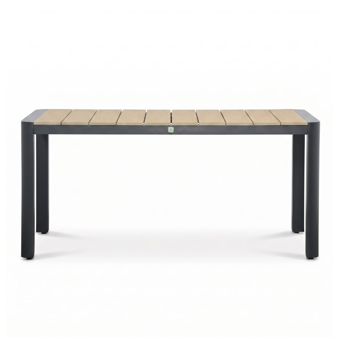Liverpool/Tulum Sahara Dust dining tuinset | 4 personen | polywood + touw | 160cm
