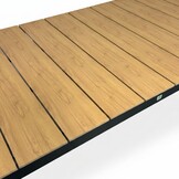 Liverpool/Tulum Sahara Dust dining tuinset | 4 personen | polywood + touw | 160cm