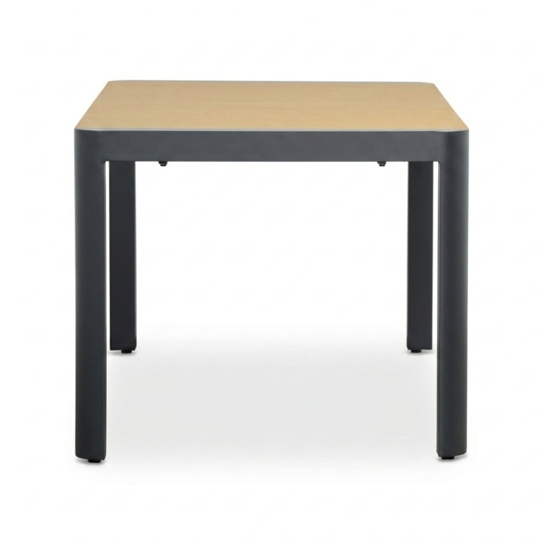 Liverpool/Tulum Lava Grey dining tuinset | 4 personen | polywood + touw | 160cm
