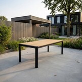 Liverpool/Tulum Sahara Dust dining tuinset | 6 personen | polywood + touw | 205cm