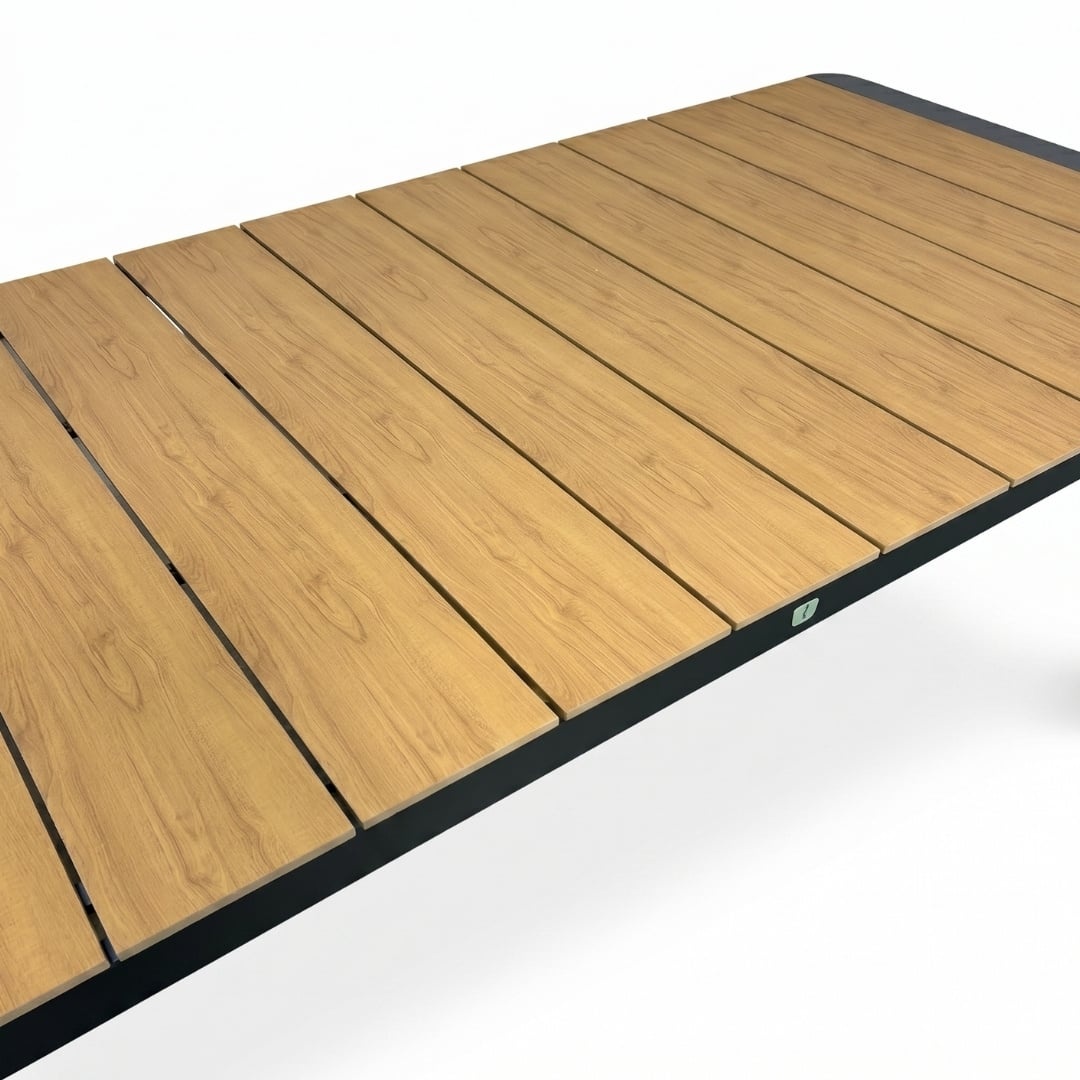 Liverpool/Tulum Sahara Dust dining tuinset | 6 personen | polywood + touw | 205cm